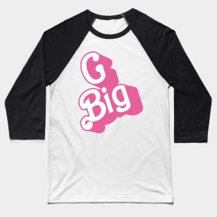 GBig Pink, Little big grand big reveal college sorority bid day Baseball T-Shirt